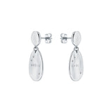 ted baker corriee: constellation coin drop earring silver tone, clear crystal