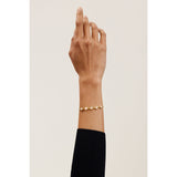 ted baker pelra: pebble stone adjustable bracelet gold tone, pink