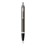 parker im ballpoint dark espresso chrome trim medium point blue pen