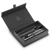 parker gift24 im chrome ct fountain pen & ball point  in presentation case