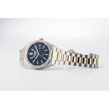 roamer stingray 42mm 3h blue dial two tone watch