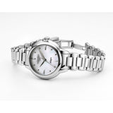 roamer allegra ladies stainless steel mop dial bracelet watch