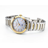roamer eos classic ladies two tone mop dial bracelet watch