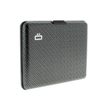 ogon big stockholm carbon aluminium wallet  bank note size  carbon print