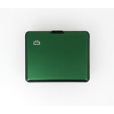 ogon big stockholm green aluminium wallet  bank note size