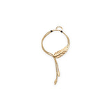 uno de 50 feather gold plated metal alloy necklace with feather shape