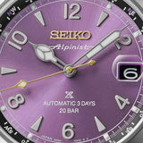 seiko 145th anniversary alpinist mechanical limited edition in edo purple