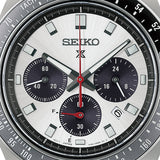 seiko prospex speedtimer racing solar chronograph in silver tone