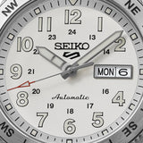 seiko 5 sports field in white ensign