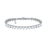 now j19auv49 chiara ferragni diamond heart tennis bracelet 175cm white heart stones