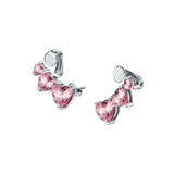 chiara ferragni diamond heart earrings stud with fairy tale heart stomes