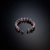 chiara ferragni pink infinity love diamond rose heart stones hoop earring