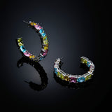 chiara ferragni princess rainbow lge. hoop earrings 40mm