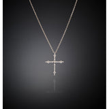chiara ferragni croci pendant wh cz vross +rh plated 42+8cm