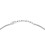 maserati jewels silver,rose gold necklace 600mm lobster buckle