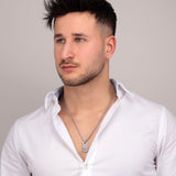 maserati jewels silver,rose gold necklace 600mm lobster buckle