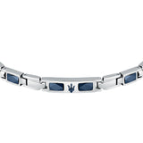 maserati jewels ceramic bracelet blu. ceramic+ip blu. 18.5+3cm