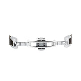 maserati jewels leather stainless steel bracelet dg leather bn 6.5x5.5cm
