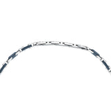 maserati jewels ceramic necklace stainless steel blue 50+5cm