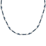 maserati jewels ceramic necklace stainless steel blue 50+5cm