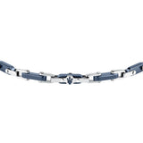 maserati jewels ceramic stainless steel bracelet blue 19.5+3.5cm