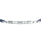 maserati jewels ceramic stainless steel bracelet blue 19.5+3.5cm