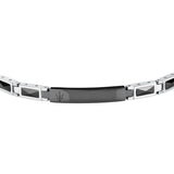 maserati jewels ceramic stainless steel bracelet black 18+3.5cm
