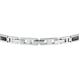 maserati jewels ceramic stainless steel bracelet black 18+3.5cm