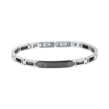 maserati jewels ceramic stainless steel bracelet black 18+3.5cm