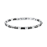 maserati jewels ceramic stainless steel bracelet black 18+3.5cm