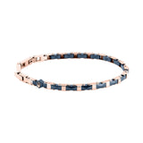 maserati jewels ceramic stainless steel bracelet blue+rg 18+3.5cm