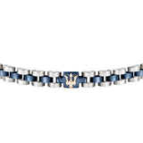 maserati jewels silver, blue, rose gold bracelet 210mm jewellery buckle