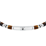 maserati jewels iconic bracelet tiger eye sto.&ip blk 19+3cm