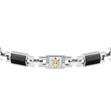 maserati jewels ceramic bracelet stainless steel gold plated ceramic black 18+3.5cm