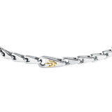 maserati jewels iconic bracelet stainless steel gold plated trident 18.5+3cm
