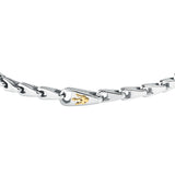 maserati jewels iconic bracelet stainless steel gold plated trident 18.5+3cm