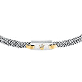 maserati jewels iconic bracelet stainless steel with ip gold plated 19+3cm