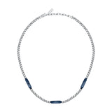 maserati jewels iconic necklace with ip blue 45+5cm