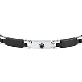 maserati jewels ceramic bracelet stainless steel black 19+3cm