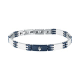 maserati jewels ceramic bracelet stainless steel blue 19+3cm