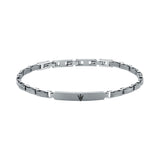 maserati jewels titanium bracelet stainless steel black 19+3cm
