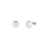 karen millen mosaic silver earrings