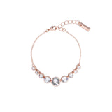 crystal flow rose gold bracelet