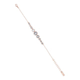 crystal flow rose gold bracelet