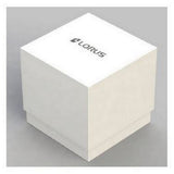 lorus quartz ladies two tone white dial bracelet watch