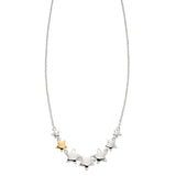zara rose gold plated lots of star necklace
