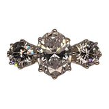 9ct gold (375) ring yellow gold 2.23g white oval cz  prong setp