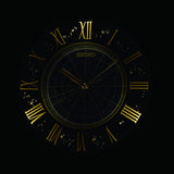 seiko quartz blue clock auto constant light