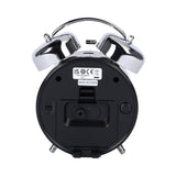seiko quartz bedside black bell alarm clock