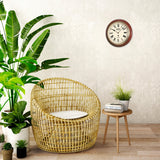 seiko wood station clock